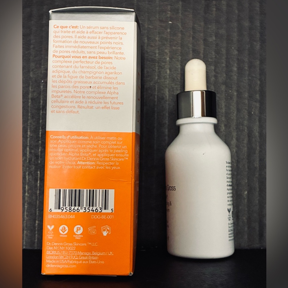 Dr Dennis Gross Alpha Beta Pore Perfecting & Refining Serum $68 MSRP FullSiz NIB - Picture 3 of 5